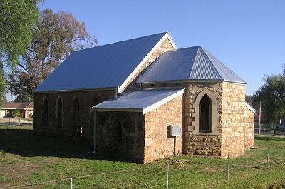 Beautiful old stone village church built 1880, Goologong NSW